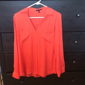 Express red Portofino blouse